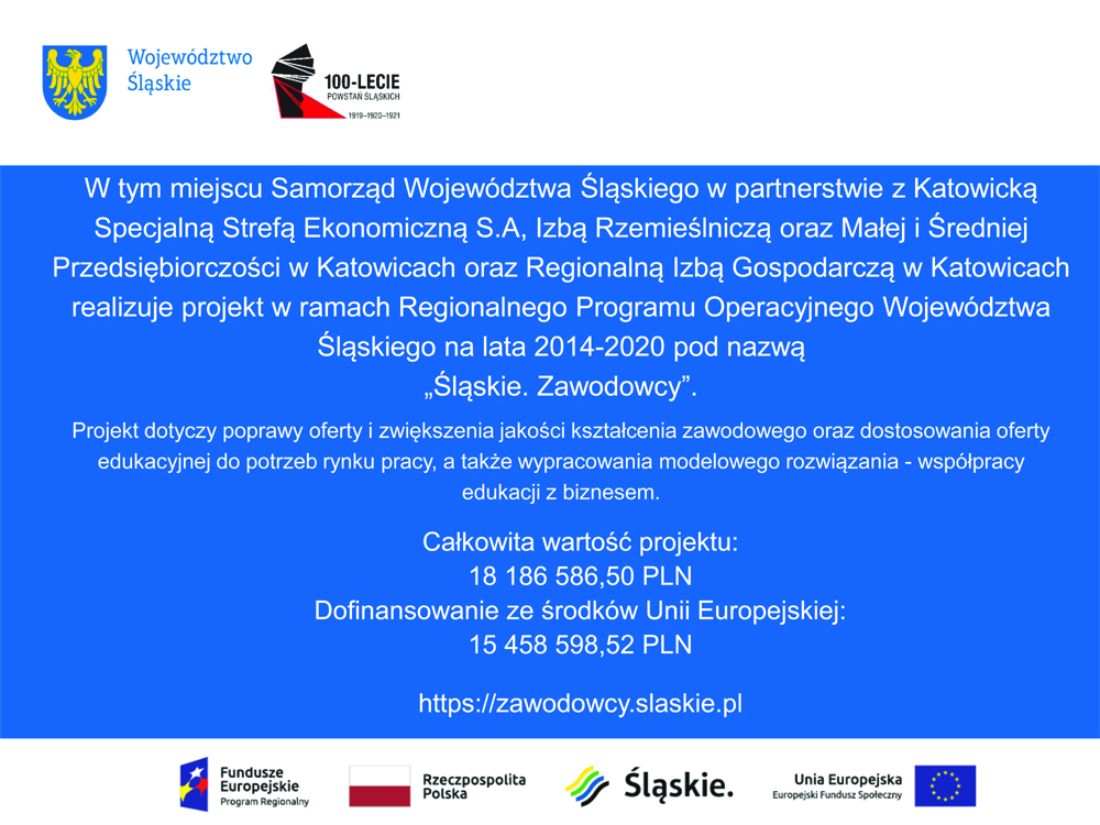 2020 Plakat projektu oznaczenie realizacji
